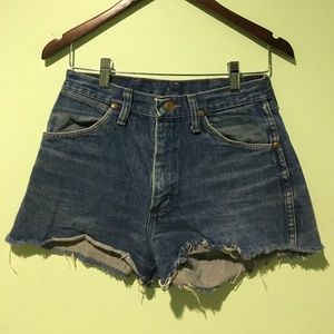 Vintage Wrangler Cutoff Jean Shorts Sz 26/27